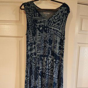 Soft Surroundings Sleeveless V-Neck Maxi Dress